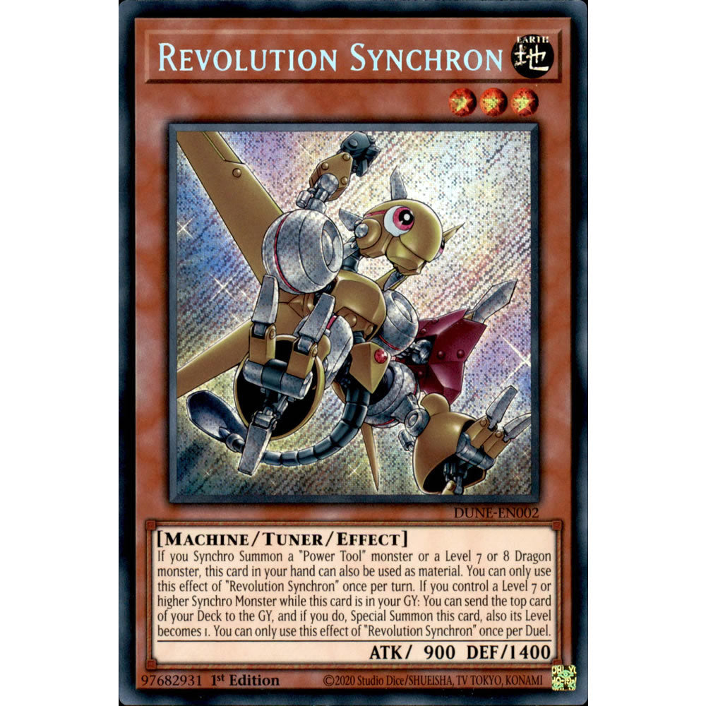 Revolution Synchron DUNE-EN002 Yu-Gi-Oh! Card from the Duelist Nexus Set