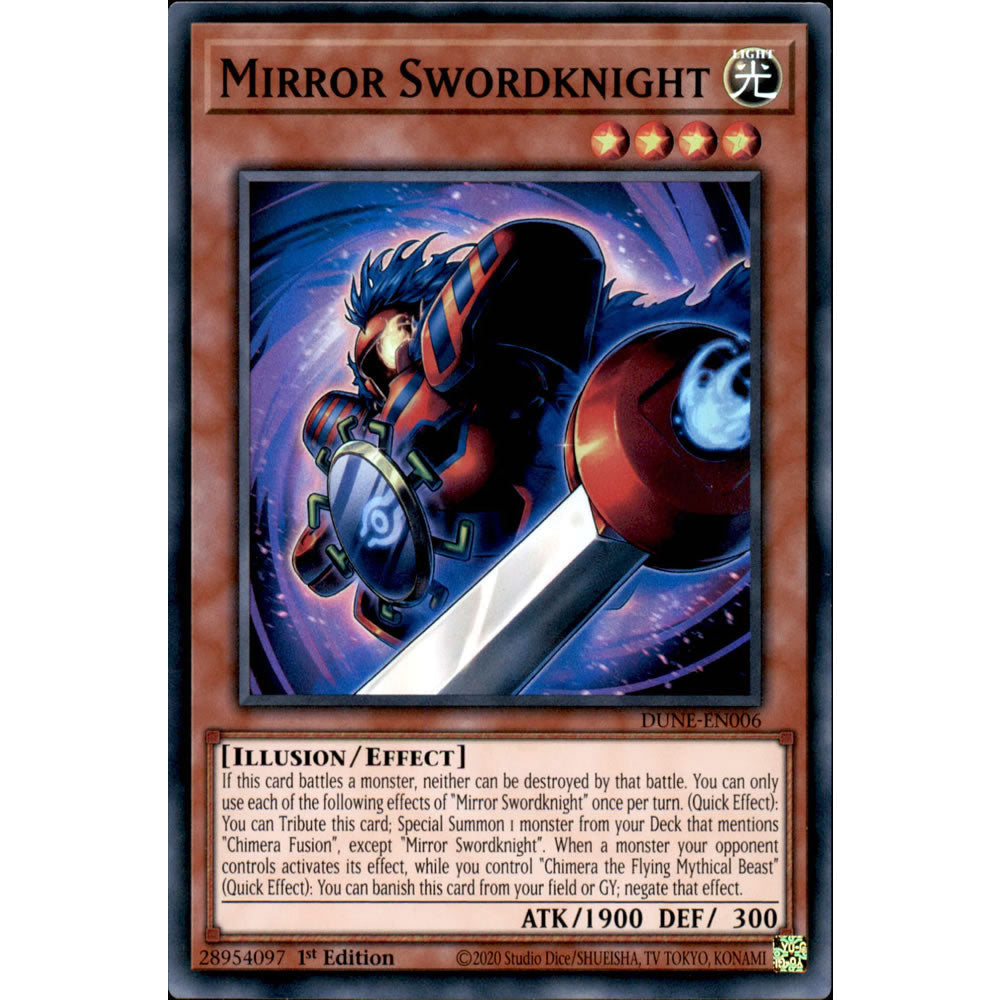 Mirror Swordknight DUNE-EN006 Yu-Gi-Oh! Card from the Duelist Nexus Set