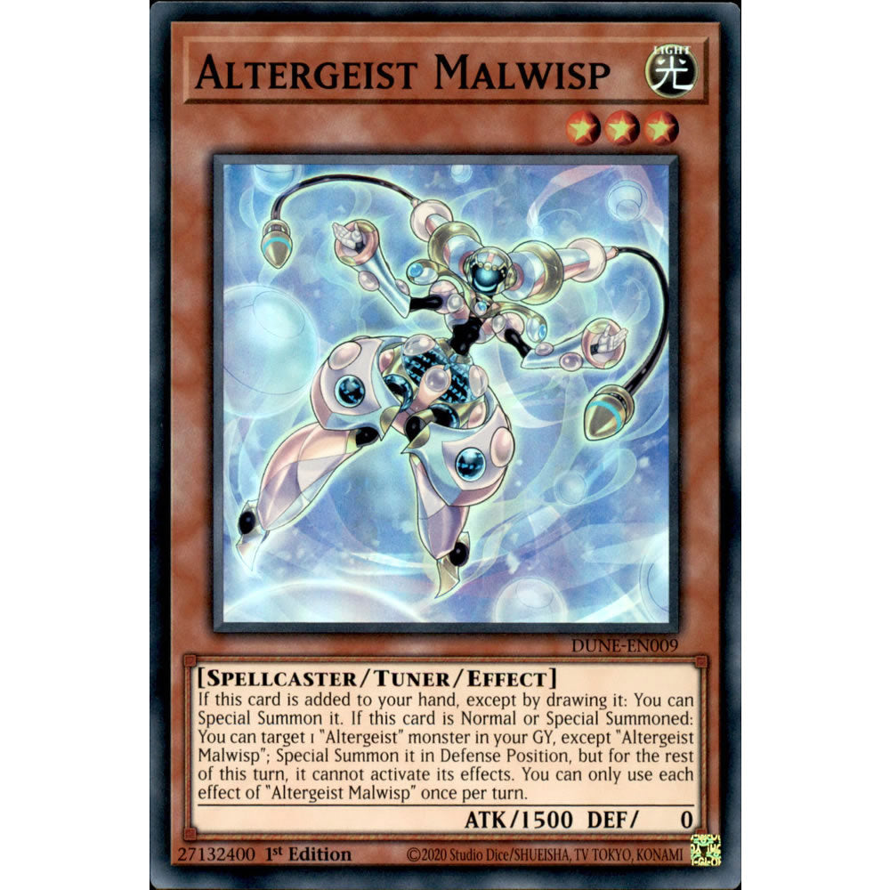 Altergeist Malwisp DUNE-EN009 Yu-Gi-Oh! Card from the Duelist Nexus Set