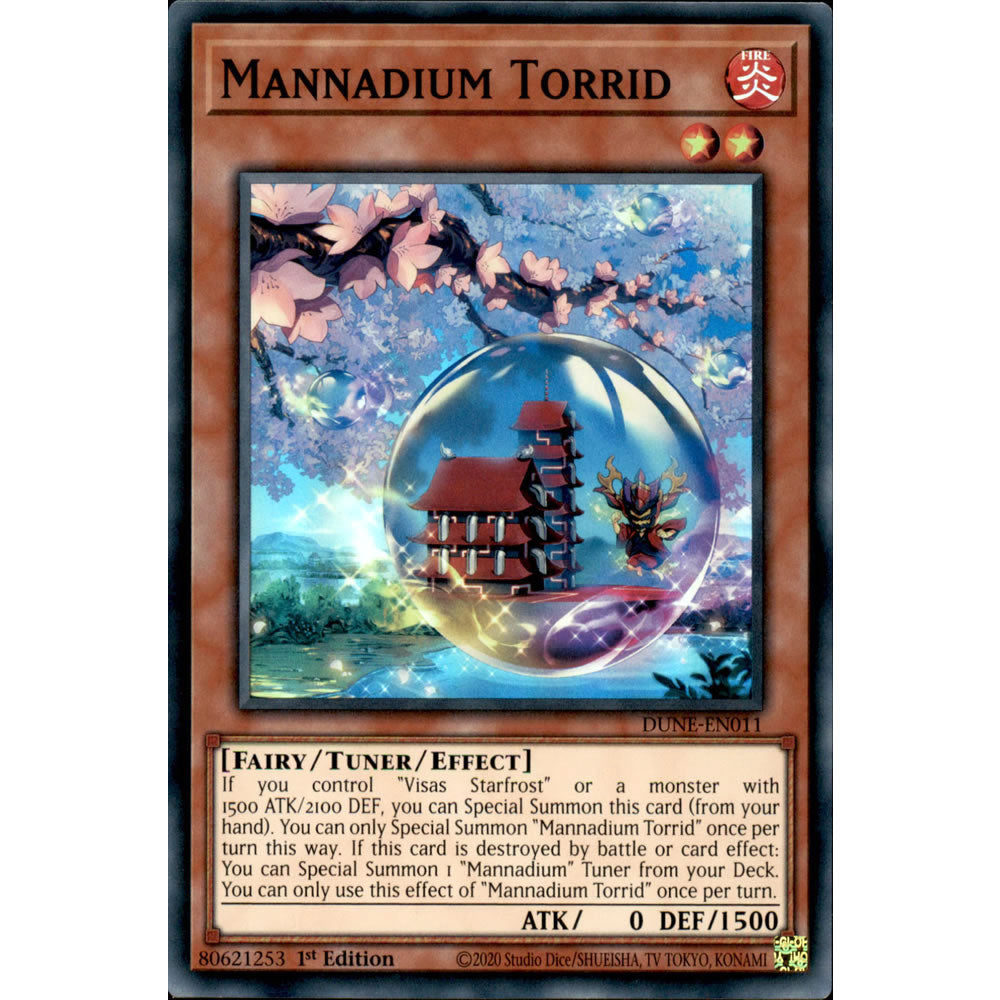 Mannadium Torrid DUNE-EN011 Yu-Gi-Oh! Card from the Duelist Nexus Set
