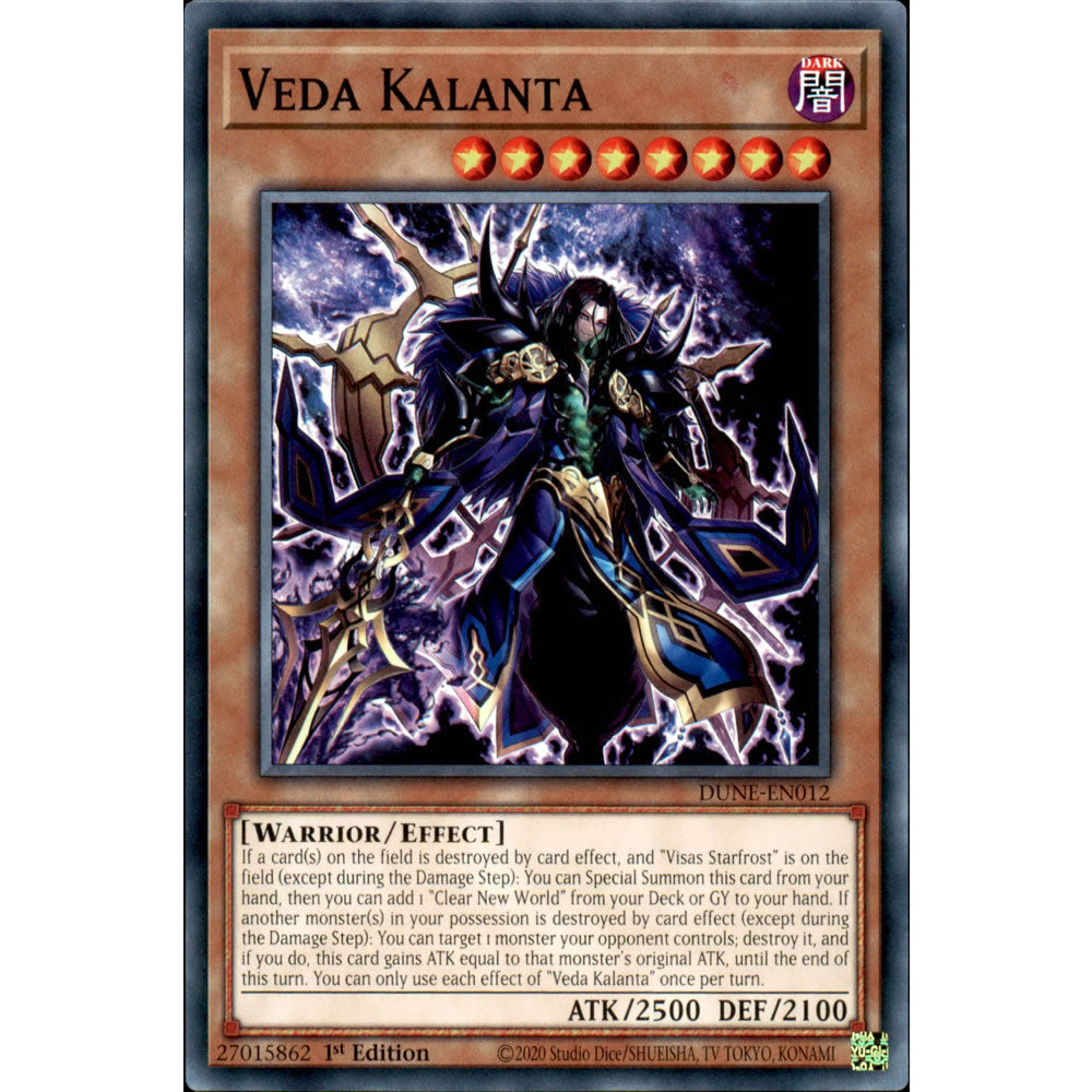 Veda Kalanta DUNE-EN012 Yu-Gi-Oh! Card from the Duelist Nexus Set