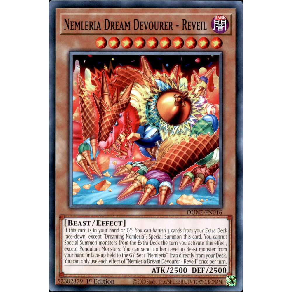 Nemleria Dream Devourer - Reveil DUNE-EN016 Yu-Gi-Oh! Card from the Duelist Nexus Set