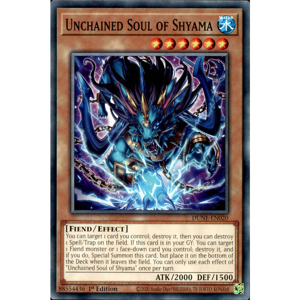 Unchained Soul of Shyama DUNE-EN020 Yu-Gi-Oh! Card from the Duelist Nexus Set