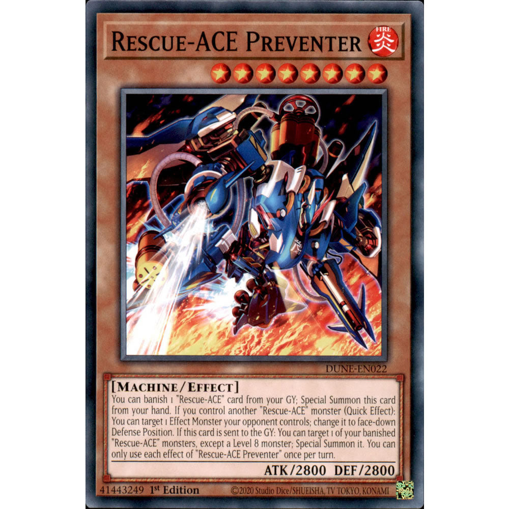 Rescue-ACE Preventer DUNE-EN022 Yu-Gi-Oh! Card from the Duelist Nexus Set