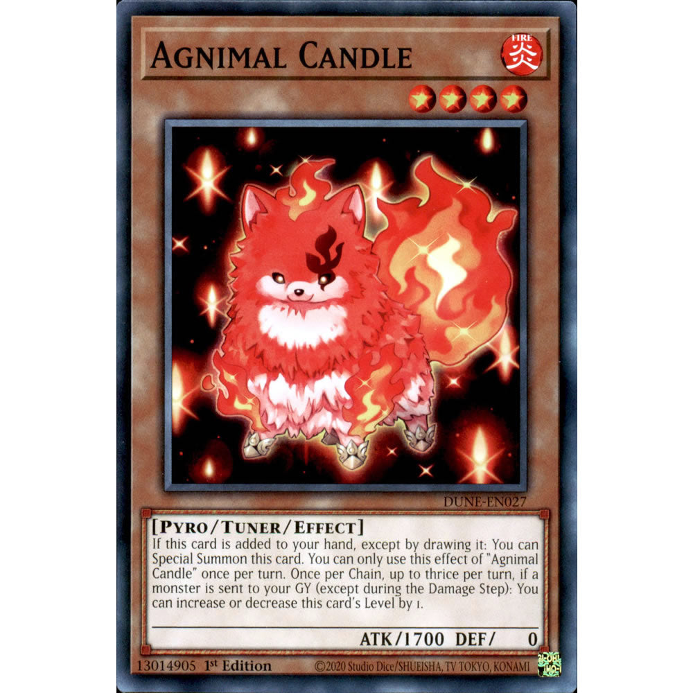Agnimal Candle DUNE-EN027 Yu-Gi-Oh! Card from the Duelist Nexus Set