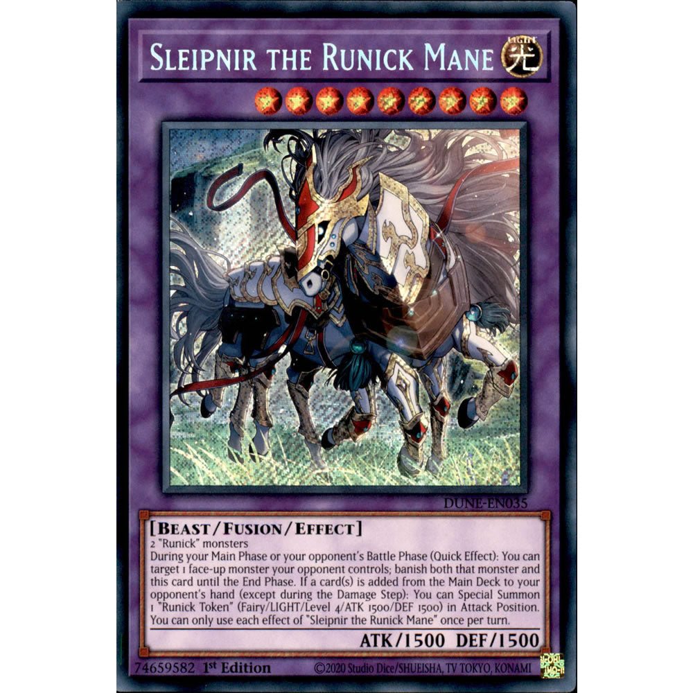 Sleipnir the Runick Mane DUNE-EN035 Yu-Gi-Oh! Card from the Duelist Nexus Set