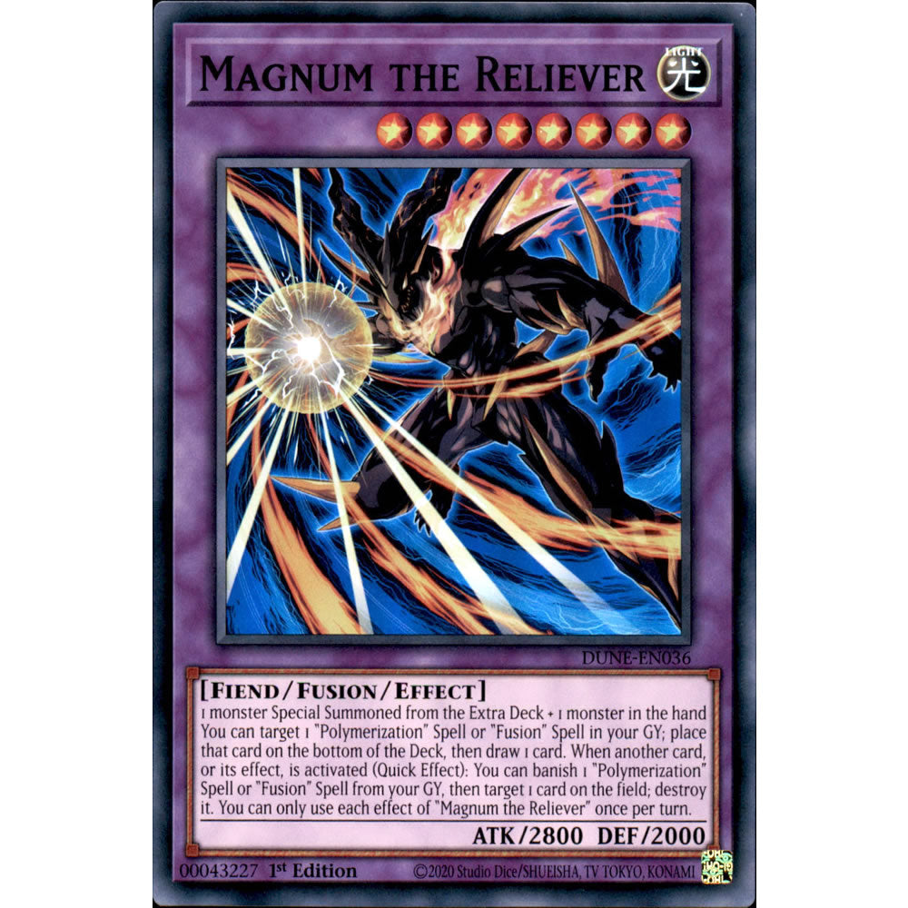 Magnum the Reliever DUNE-EN036 Yu-Gi-Oh! Card from the Duelist Nexus Set