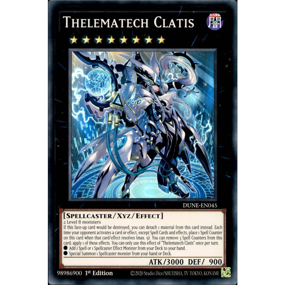 Thelematech Clatis DUNE-EN045 Yu-Gi-Oh! Card from the Duelist Nexus Set
