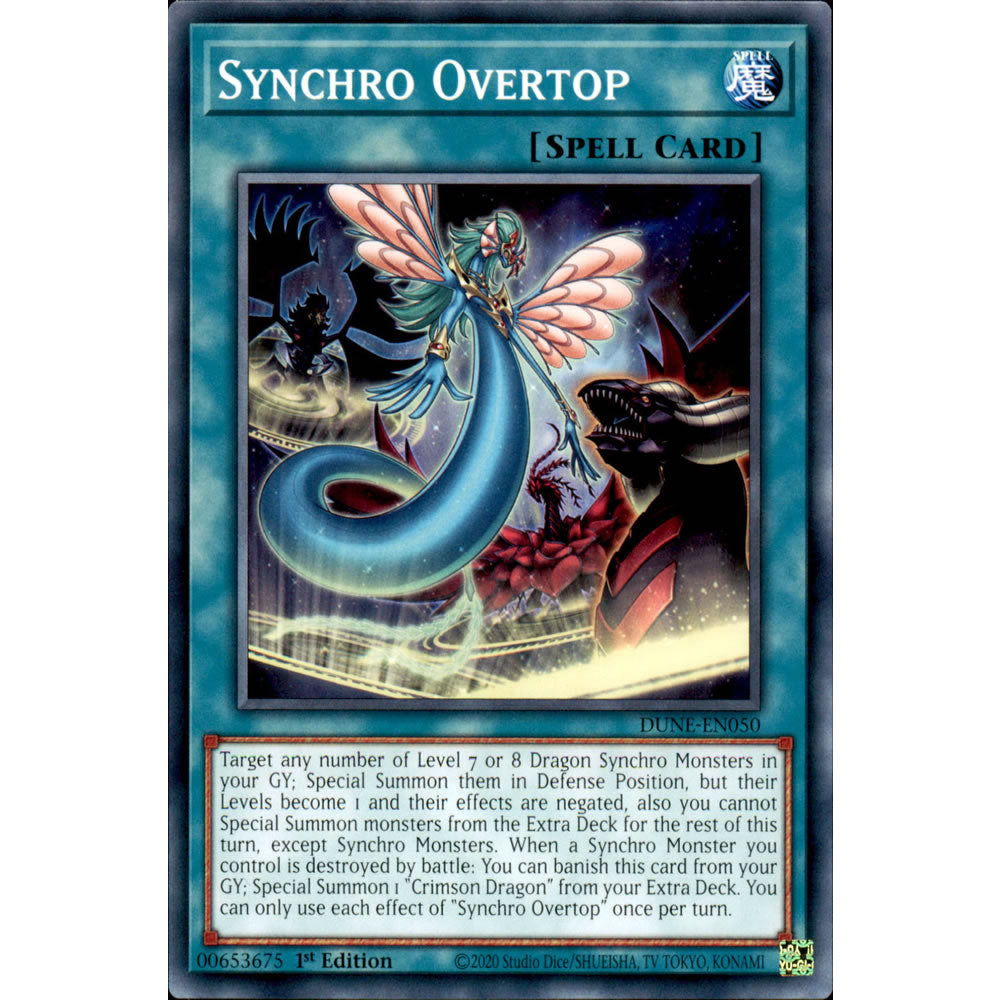 Synchro Overtop DUNE-EN050 Yu-Gi-Oh! Card from the Duelist Nexus Set