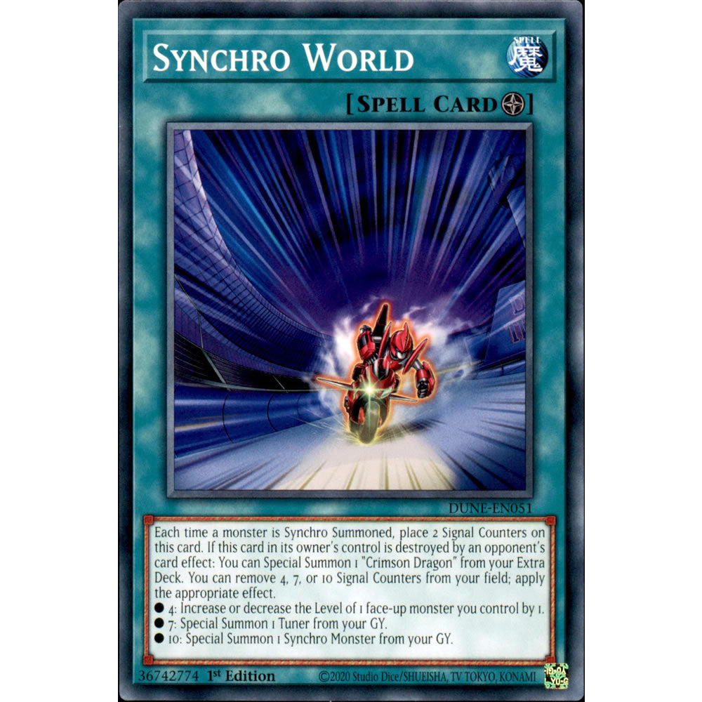 Synchro World DUNE-EN051 Yu-Gi-Oh! Card from the Duelist Nexus Set