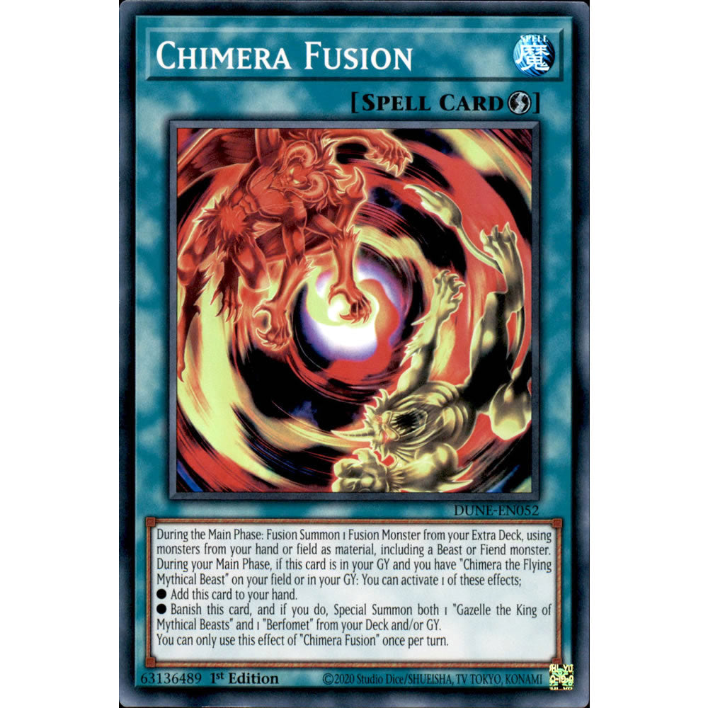 Chimera Fusion DUNE-EN052 Yu-Gi-Oh! Card from the Duelist Nexus Set