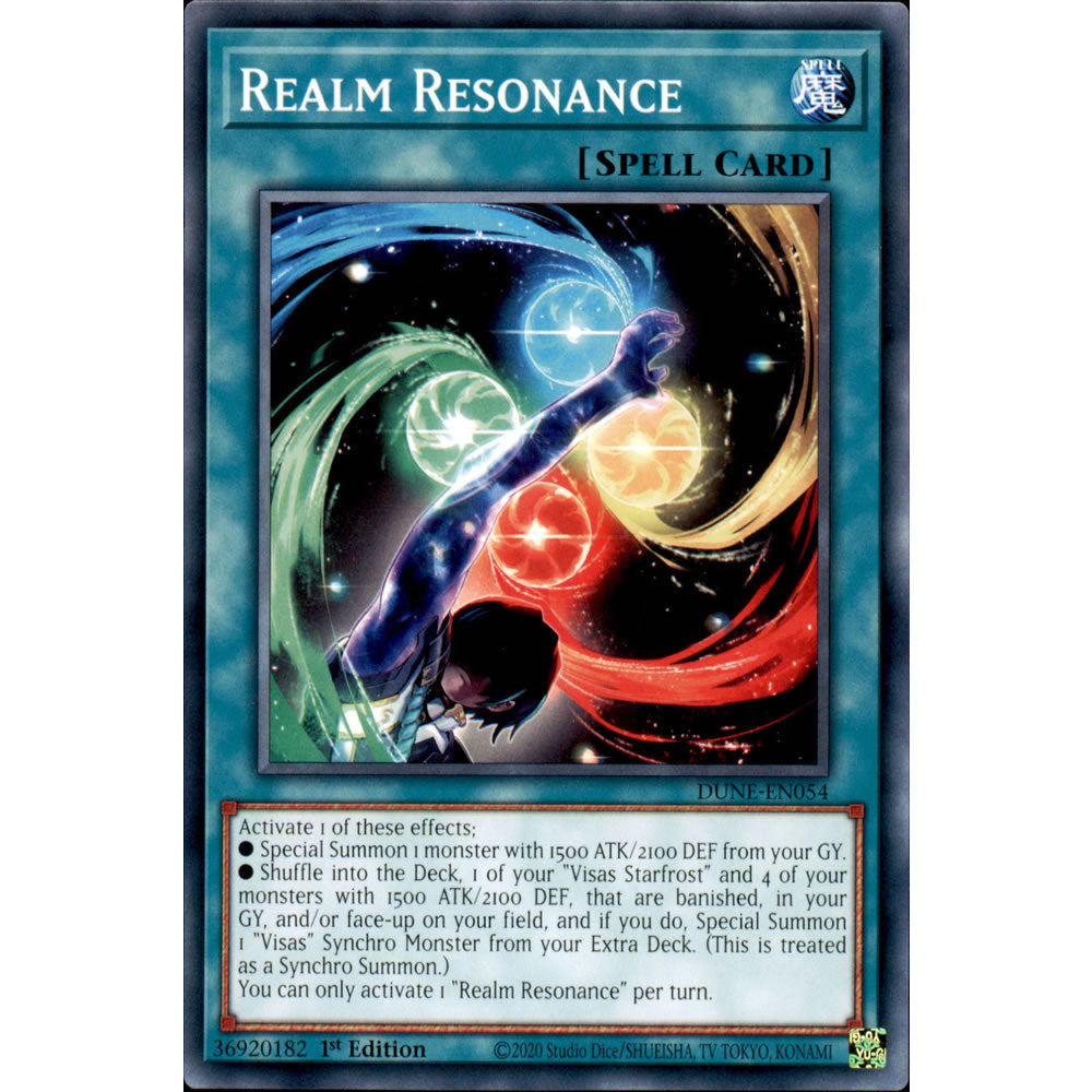 Realm Resonance DUNE-EN054 Yu-Gi-Oh! Card from the Duelist Nexus Set