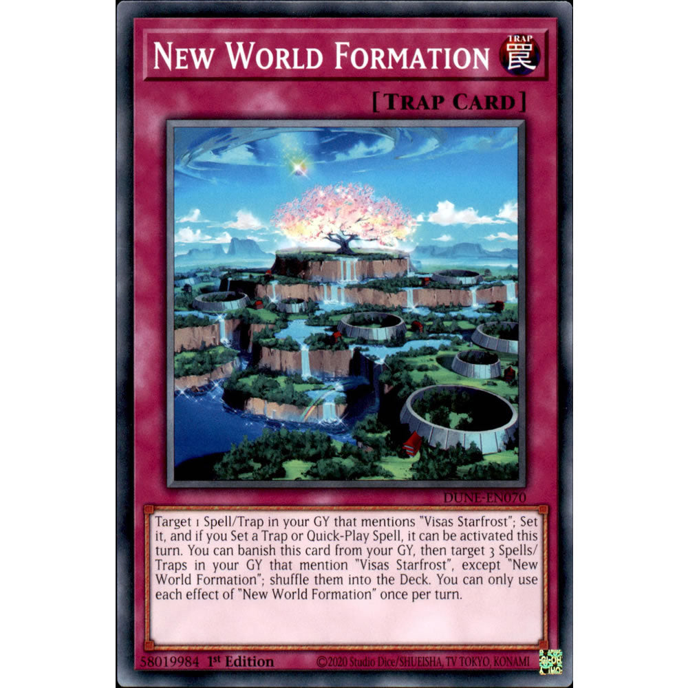New World Formation DUNE-EN070 Yu-Gi-Oh! Card from the Duelist Nexus Set