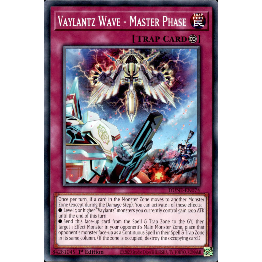 Vaylantz Wave - Master Phase DUNE-EN074 Yu-Gi-Oh! Card from the Duelist Nexus Set