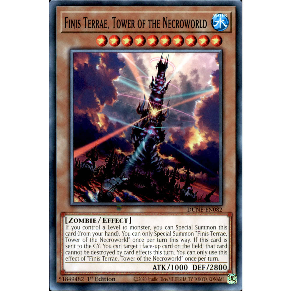 Finis Terrae, Tower of the Necroworld DUNE-EN082 Yu-Gi-Oh! Card from the Duelist Nexus Set