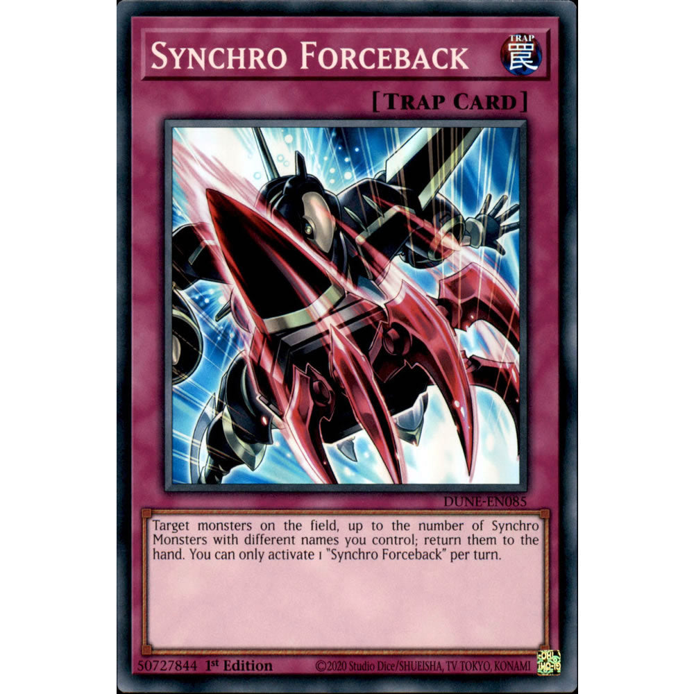 Synchro Forceback DUNE-EN085 Yu-Gi-Oh! Card from the Duelist Nexus Set