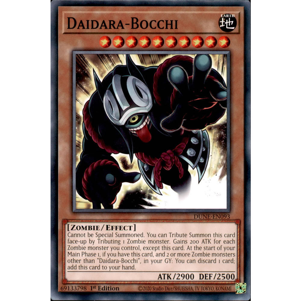 Daidara-Bocchi DUNE-EN093 Yu-Gi-Oh! Card from the Duelist Nexus Set