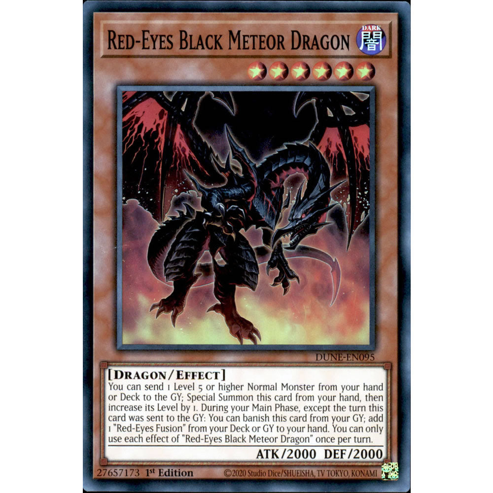 Red-Eyes Black Meteor Dragon DUNE-EN095 Yu-Gi-Oh! Card from the Duelist Nexus Set