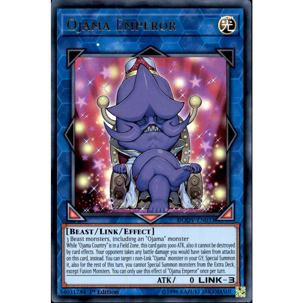 Ojama Emperor DUOV-EN033 Yu-Gi-Oh! Card from the Duel Overload Set