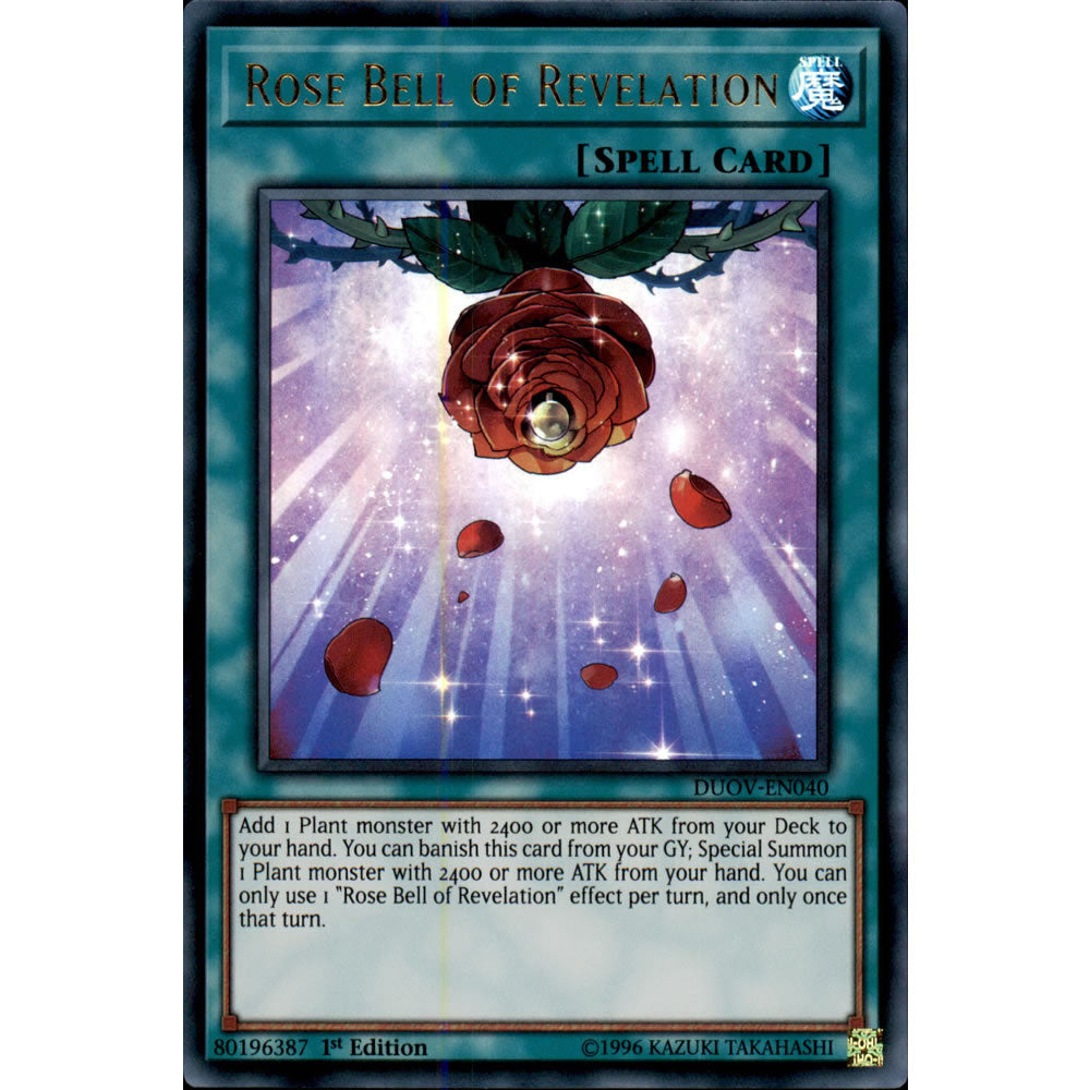 Rose Bell of Revelation DUOV-EN040 Yu-Gi-Oh! Card from the Duel Overload Set