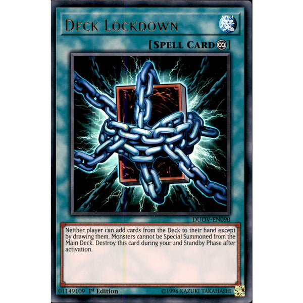 yugioh lockdown decks Deck Lockdown DUOV-EN090 Yu-Gi-Oh! Card