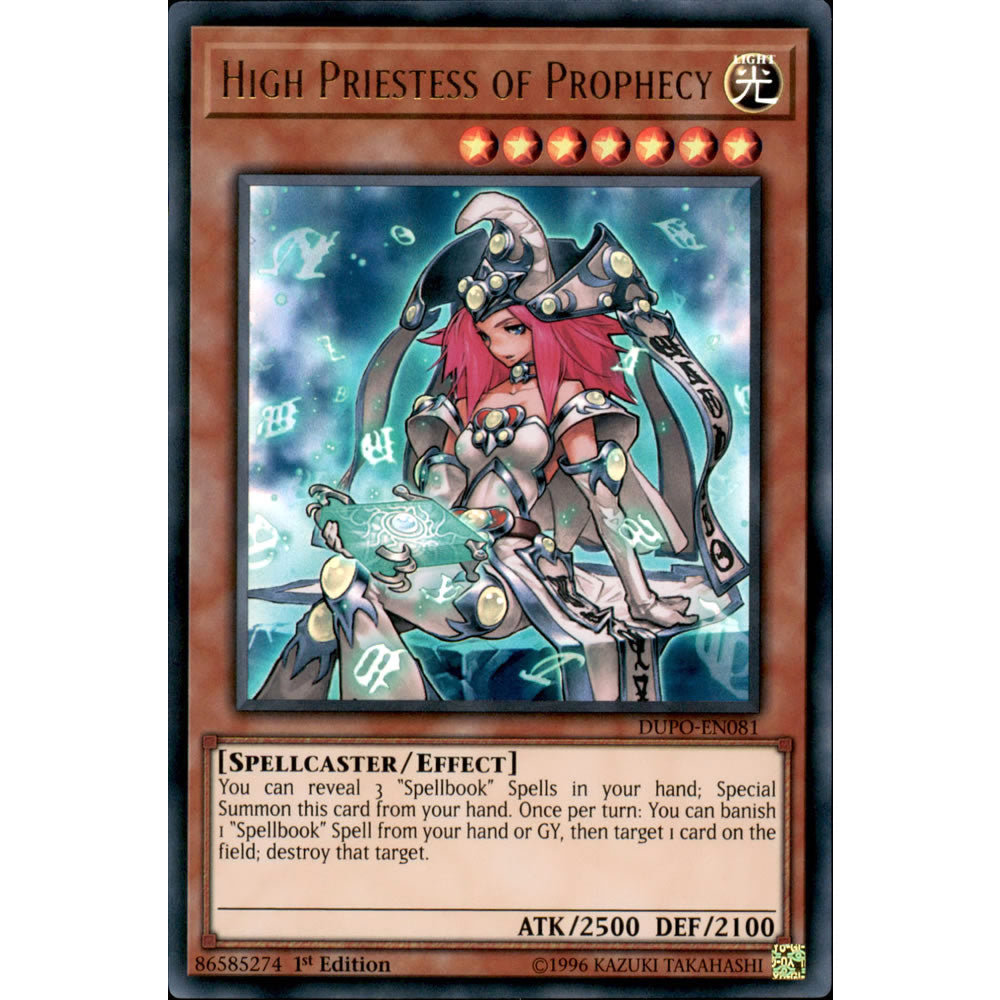 High Priestess of Prophecy DUPO-EN081 Yu-Gi-Oh! Card from the Duel Power Set