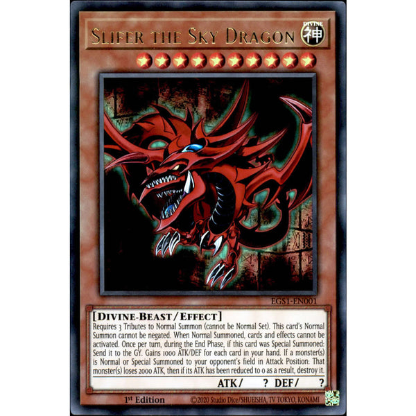 Slifer the Sky Dragon EGS1-EN001 Yu-Gi-Oh! Card