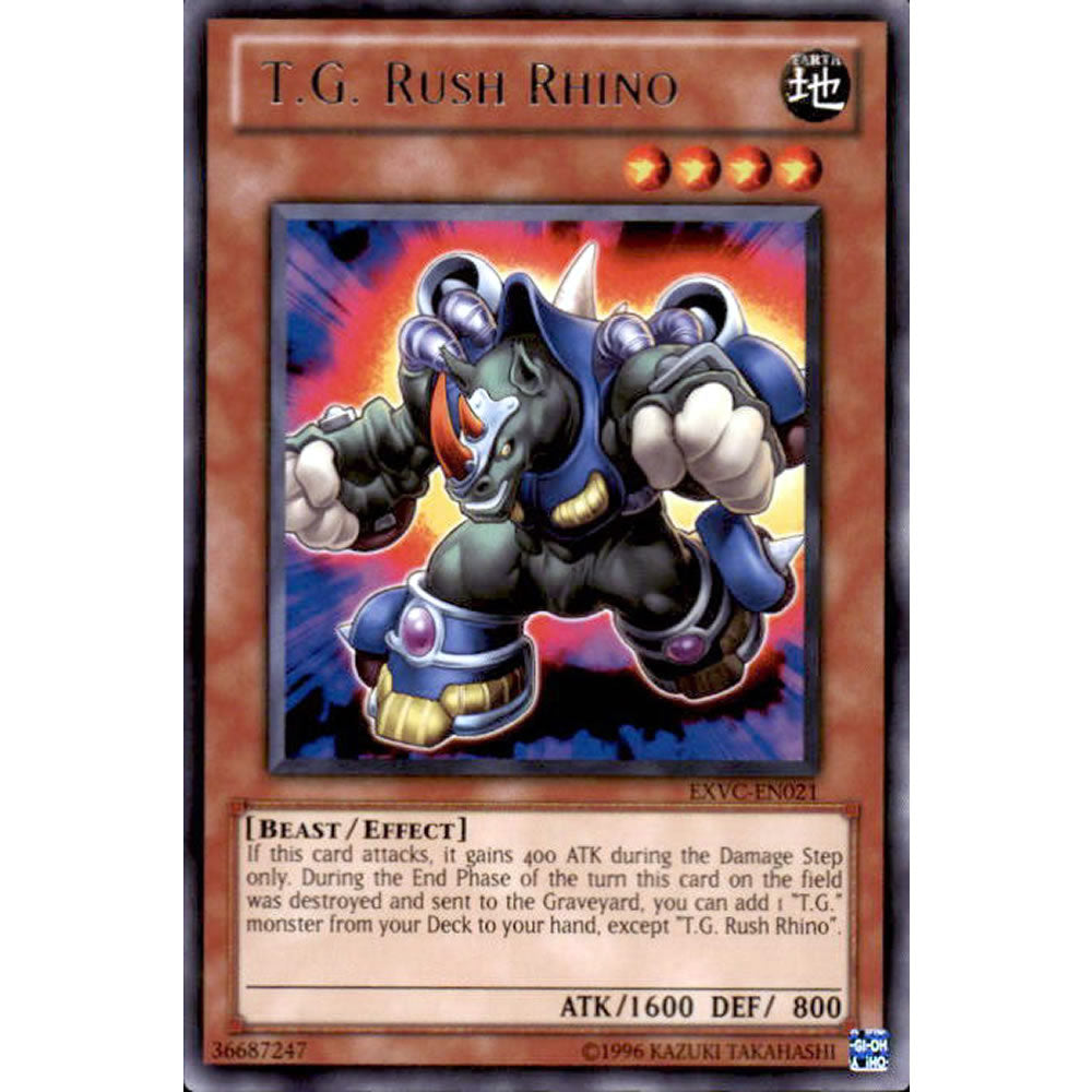 T.G. Rush Rhino EXVC-EN021 Yu-Gi-Oh! Card from the Extreme Victory Set
