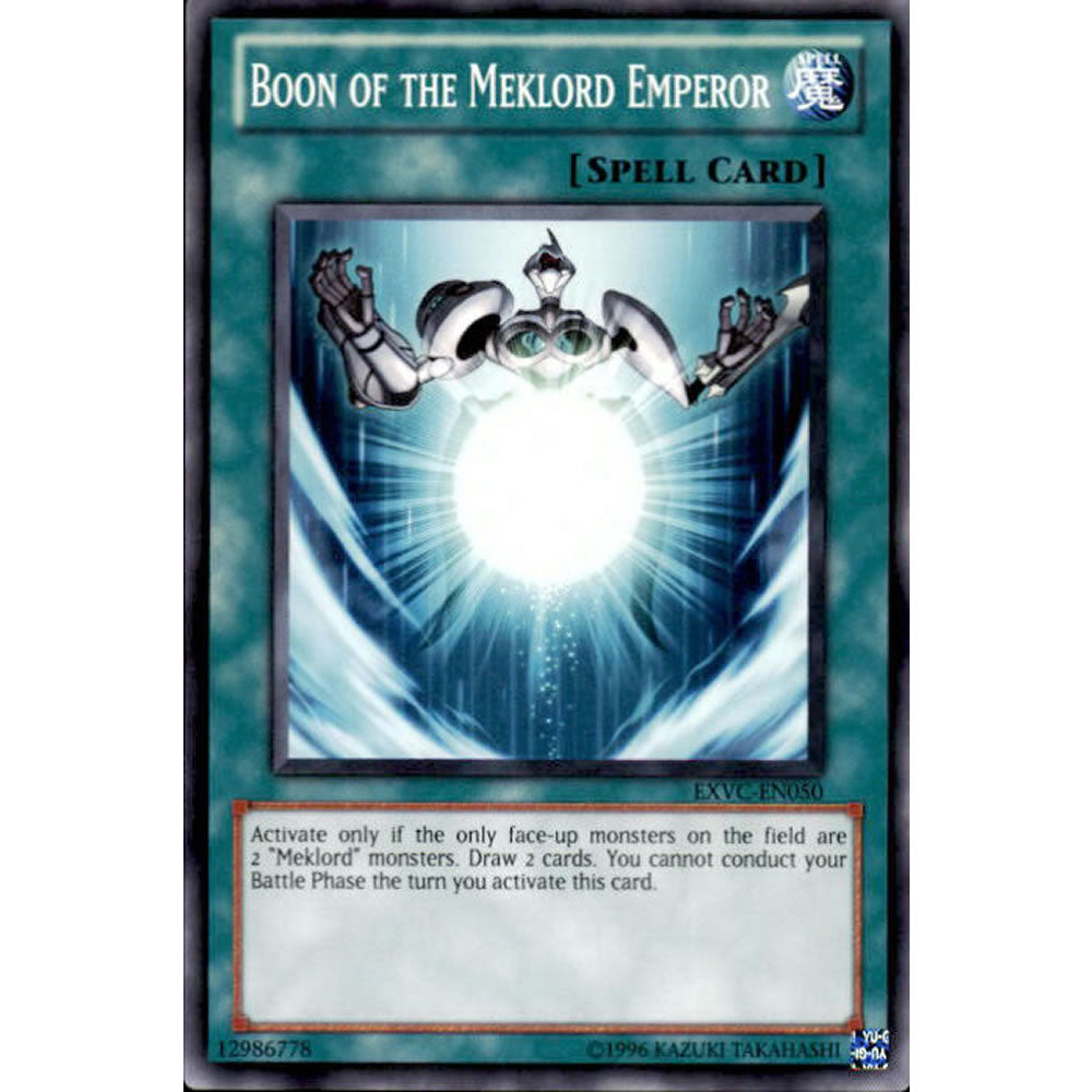 Boon of the Meklord Emperor EXVC-EN050 Yu-Gi-Oh! Card from the Extreme Victory Set