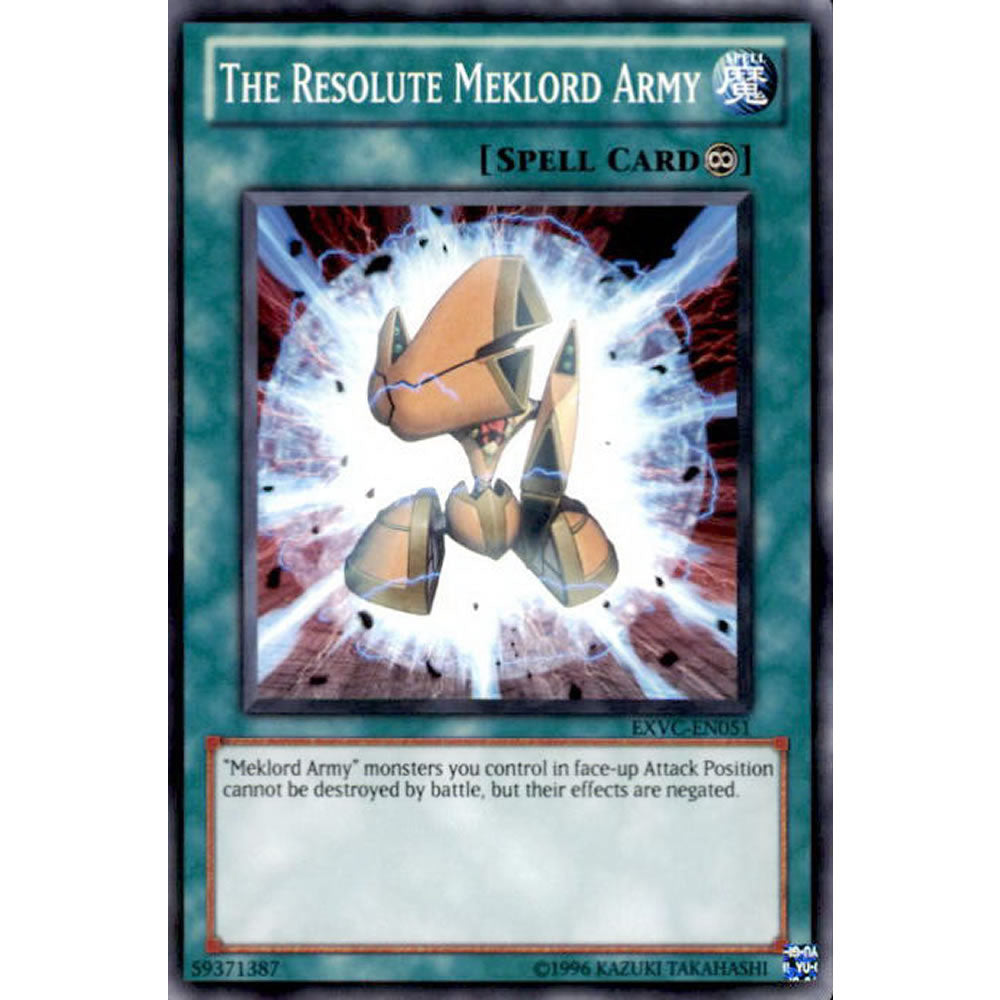 The Resolute Meklord Army EXVC-EN051 Yu-Gi-Oh! Card from the Extreme Victory Set