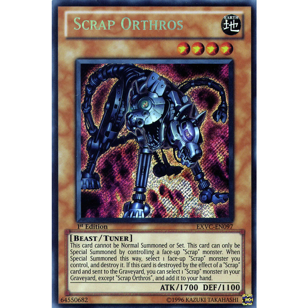 Scrap Orthros EXVC-EN097 Yu-Gi-Oh! Card from the Extreme Victory Set