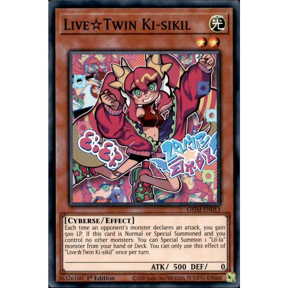 Live Twin Ki-sikil GEIM-EN013 Yu-Gi-Oh! Card from the Genesis Impact Set