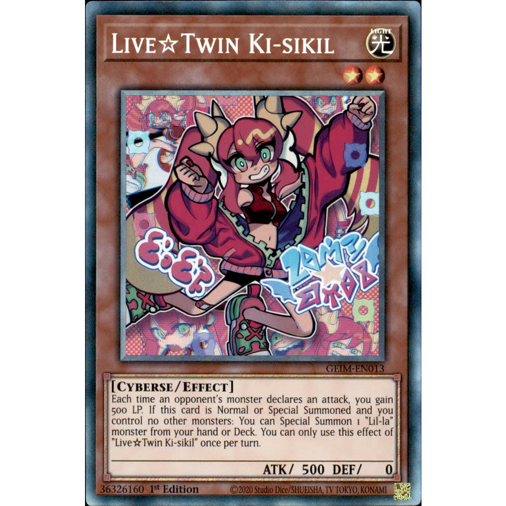 Live Twin Ki-sikil GEIM-EN013 Yu-Gi-Oh! Card from the Genesis Impact Set