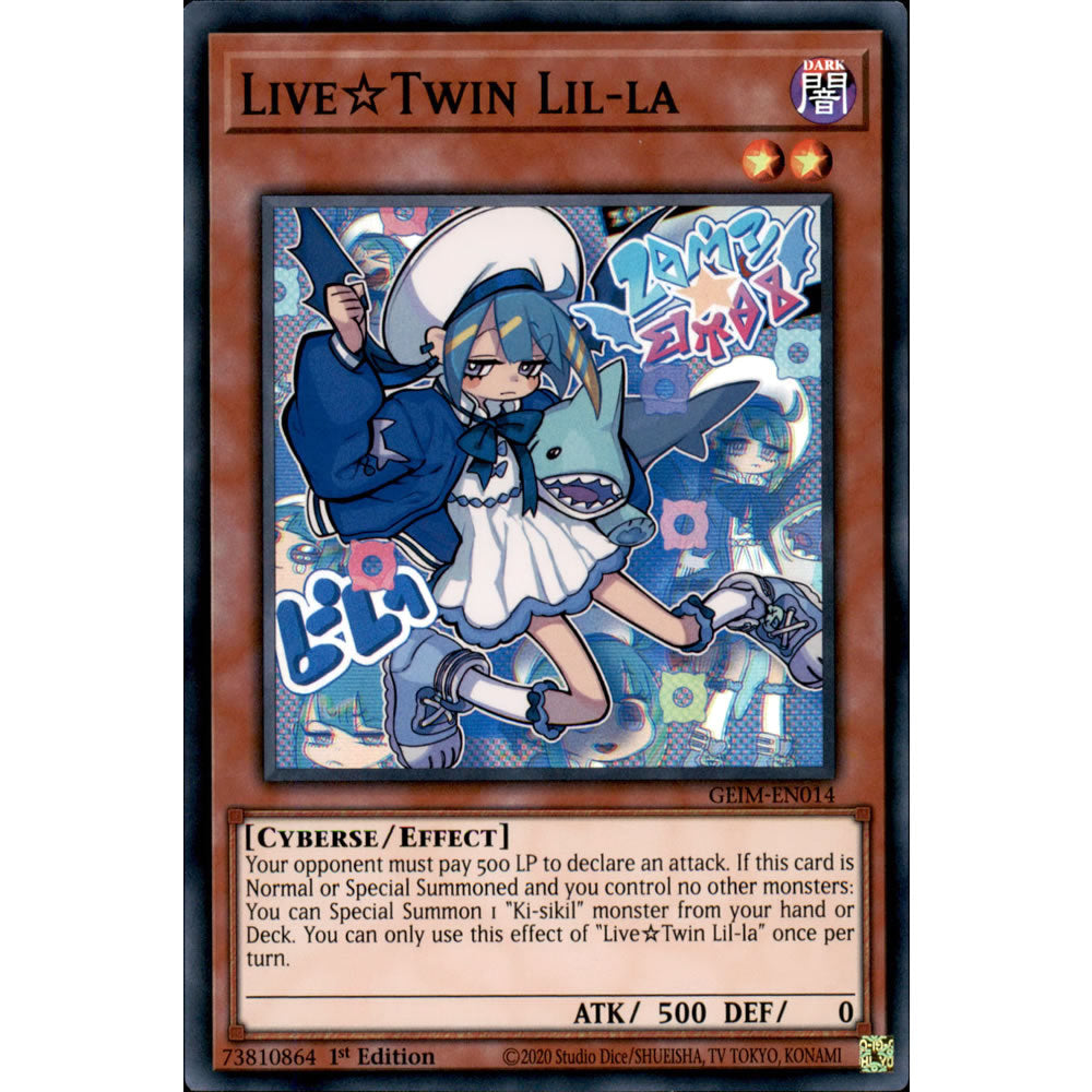 Live Twin Lil-la GEIM-EN014 Yu-Gi-Oh! Card from the Genesis Impact Set