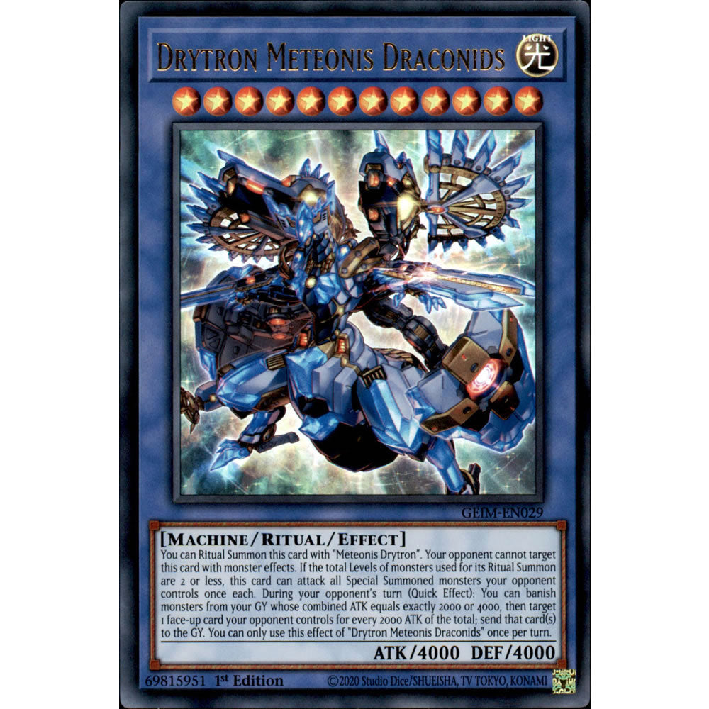 Drytron Meteonis Draconids GEIM-EN029 Yu-Gi-Oh! Card from the Genesis Impact Set