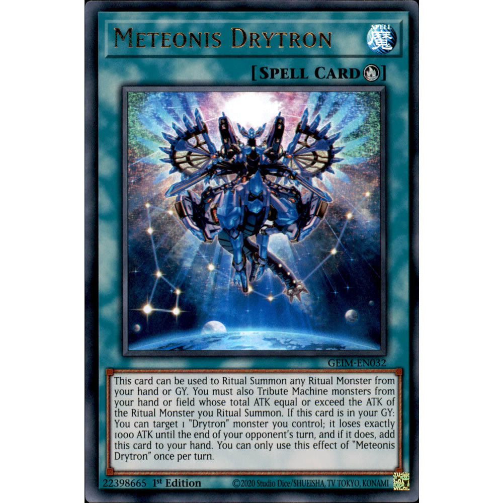 Meteonis Drytron GEIM-EN032 Yu-Gi-Oh! Card from the Genesis Impact Set