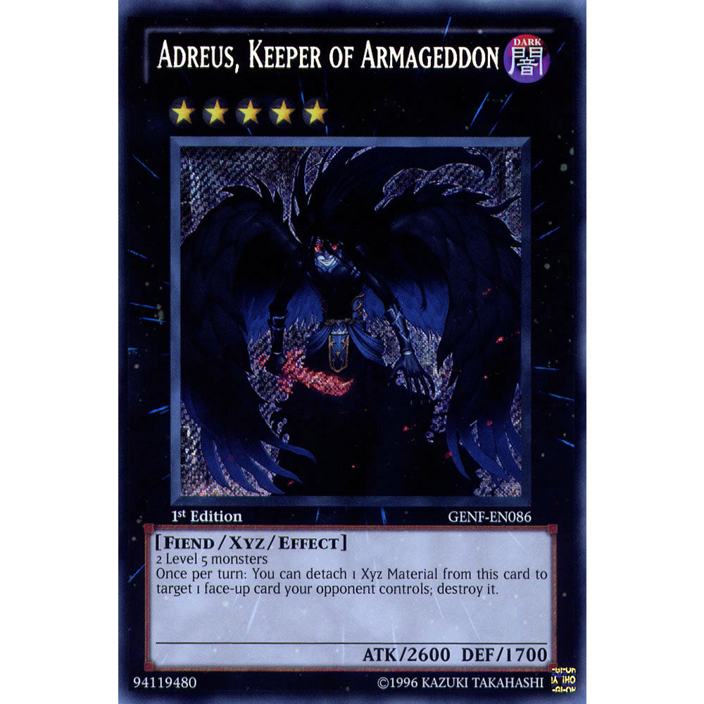 Adreus Keeper Of Armageddon GENF-EN086 Yu-Gi-Oh! Card from the Generation Force Set