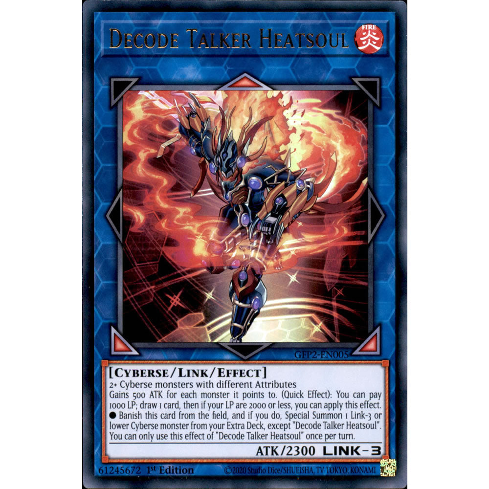 Decode Talker Heatsoul GFP2-EN005 Yu-Gi-Oh! Card from the Ghosts From the Past: The 2nd Haunting Set