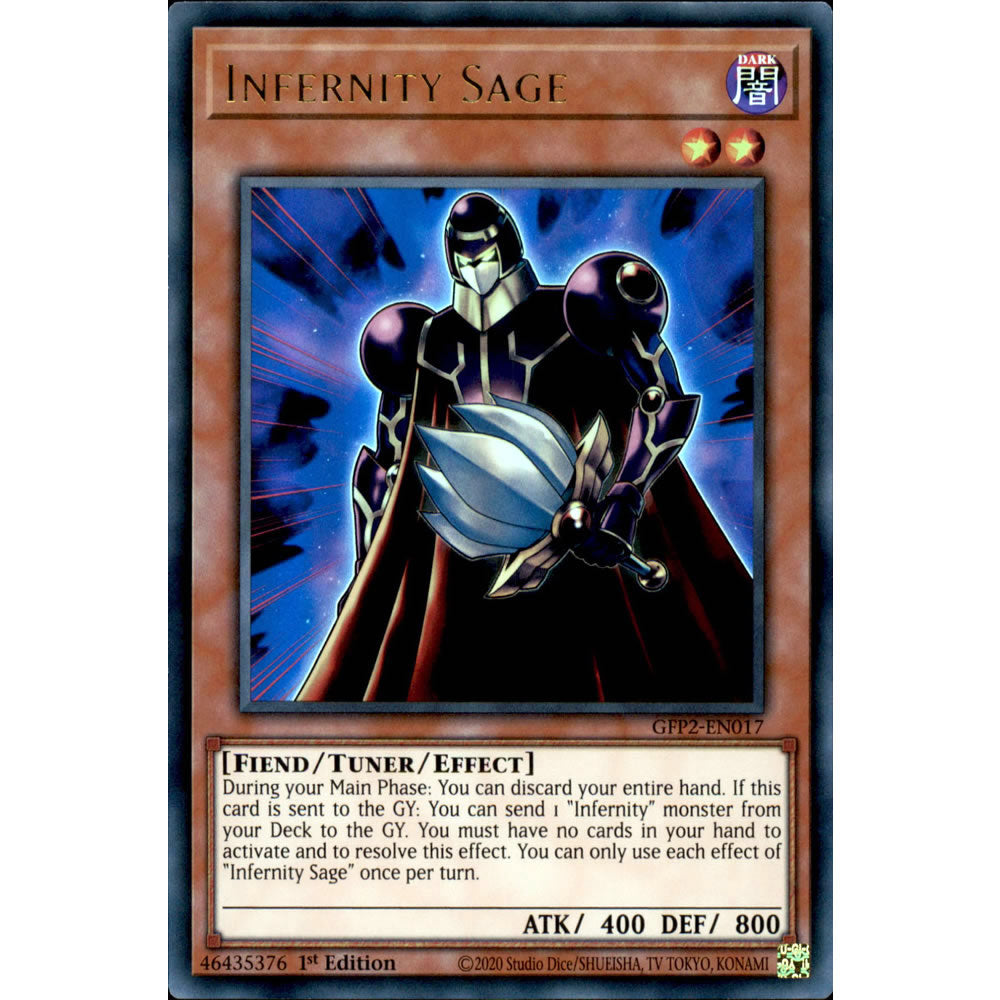 Infernity Sage GFP2-EN017 Yu-Gi-Oh! Card from the Ghosts From the Past: The 2nd Haunting Set