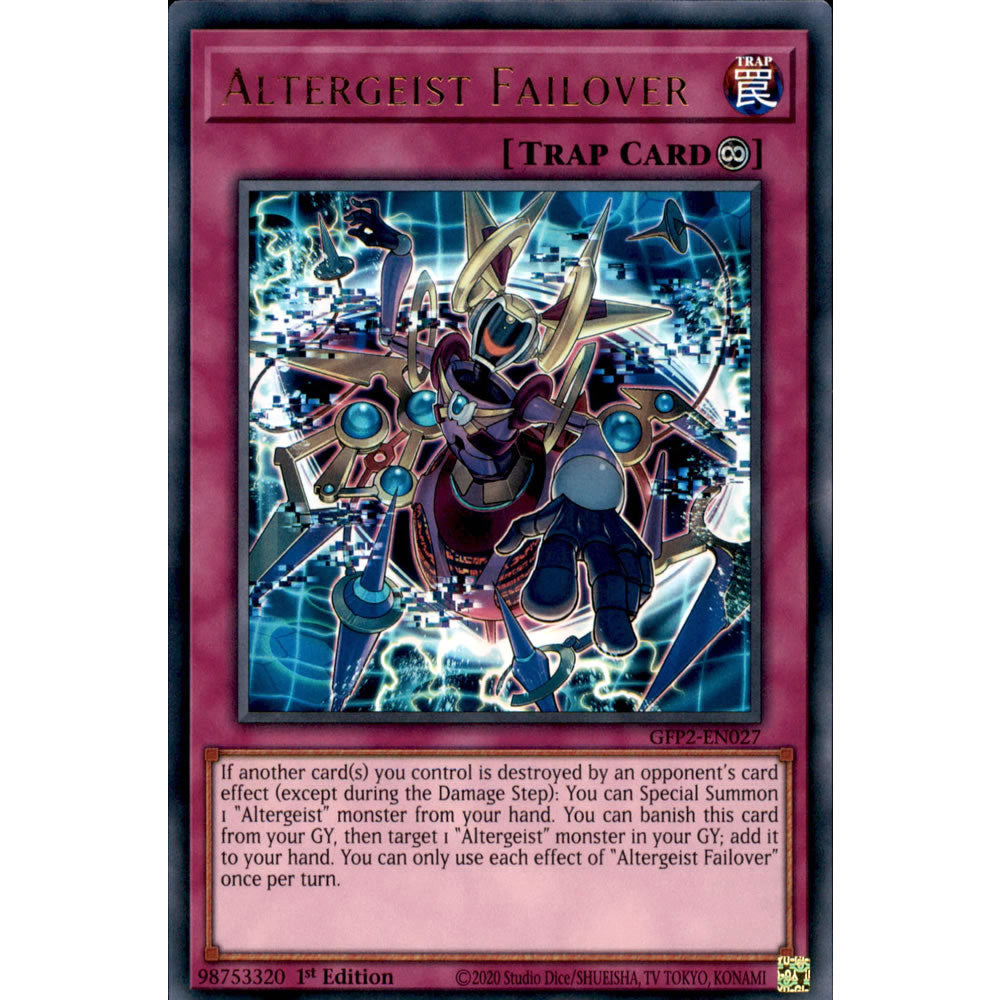 Altergeist Failover GFP2-EN027 Yu-Gi-Oh! Card from the Ghosts From the Past: The 2nd Haunting Set