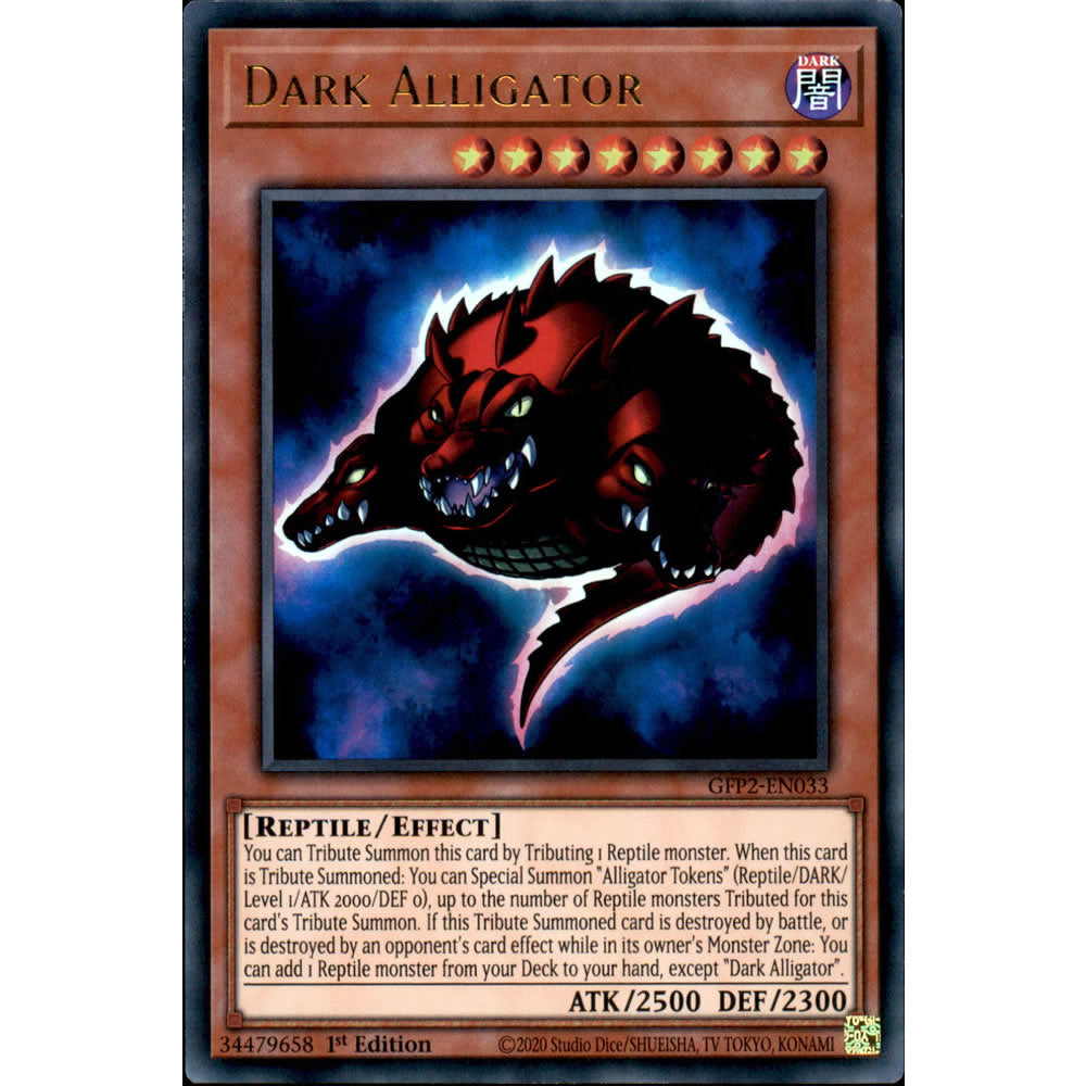 Dark Alligator GFP2-EN033 Yu-Gi-Oh! Card from the Ghosts From the Past: The 2nd Haunting Set