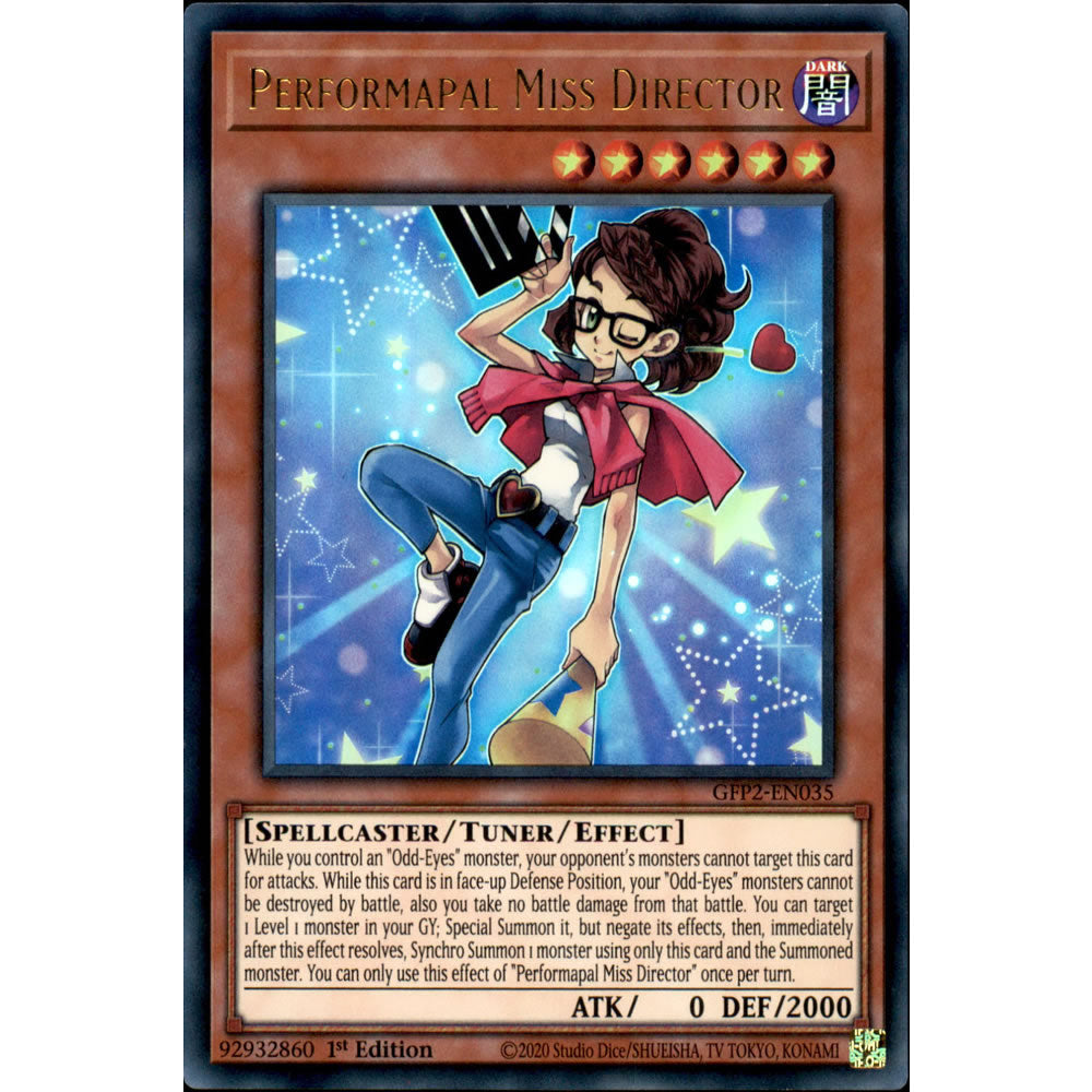 Performapal Miss Director GFP2-EN035 Yu-Gi-Oh! Card from the Ghosts From the Past: The 2nd Haunting Set