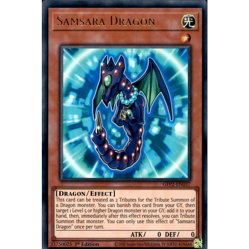Samsara Dragon GFP2-EN037 Yu-Gi-Oh! Card from the Ghosts From the Past: The 2nd Haunting Set