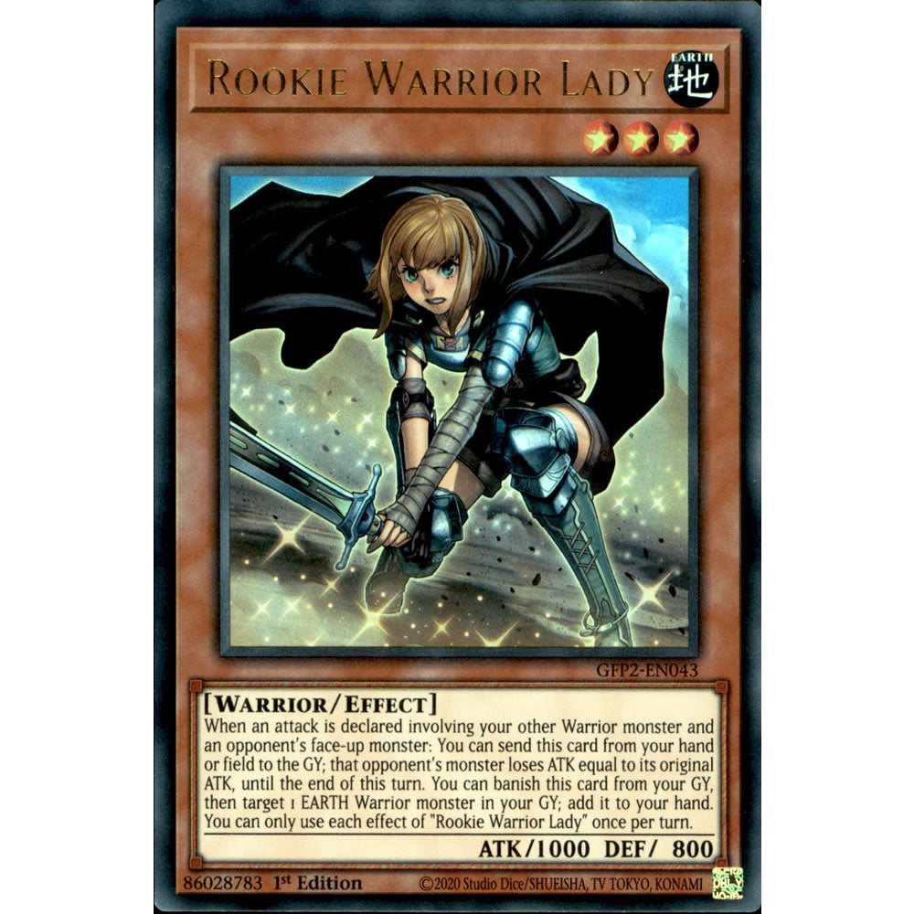 Rookie Warrior Lady GFP2-EN043 Yu-Gi-Oh! Card from the Ghosts From the Past: The 2nd Haunting Set