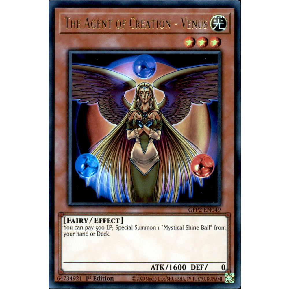 The Agent of Creation - Venus GFP2-EN049 Yu-Gi-Oh! Card from the Ghosts From the Past: The 2nd Haunting Set