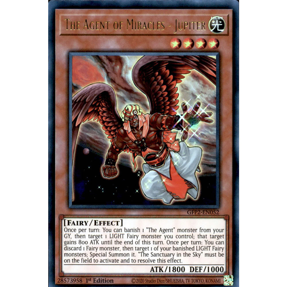 The Agent of Miracles - Jupiter GFP2-EN052 Yu-Gi-Oh! Card from the Ghosts From the Past: The 2nd Haunting Set