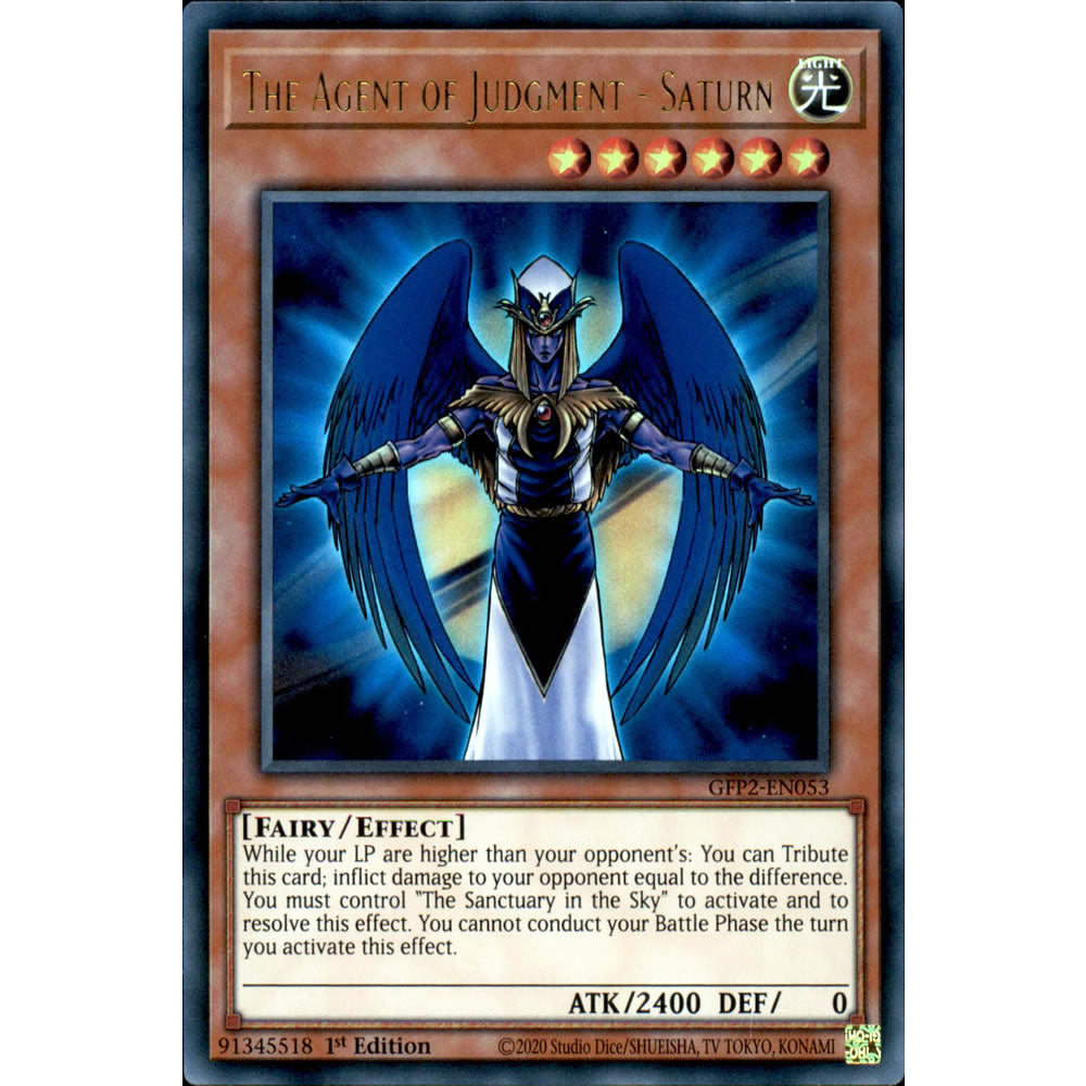 The Agent of Judgment - Saturn GFP2-EN053 Yu-Gi-Oh! Card from the Ghosts From the Past: The 2nd Haunting Set