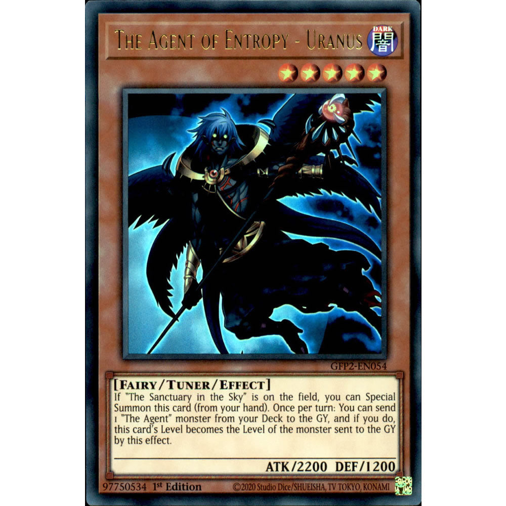 The Agent of Entropy - Uranus GFP2-EN054 Yu-Gi-Oh! Card from the Ghosts From the Past: The 2nd Haunting Set