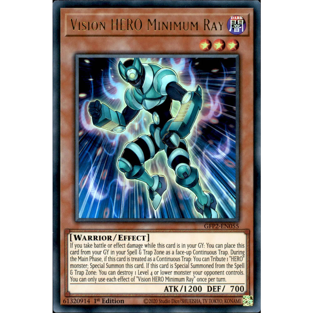 Vision HERO Minimum Ray GFP2-EN055 Yu-Gi-Oh! Card from the Ghosts From the Past: The 2nd Haunting Set