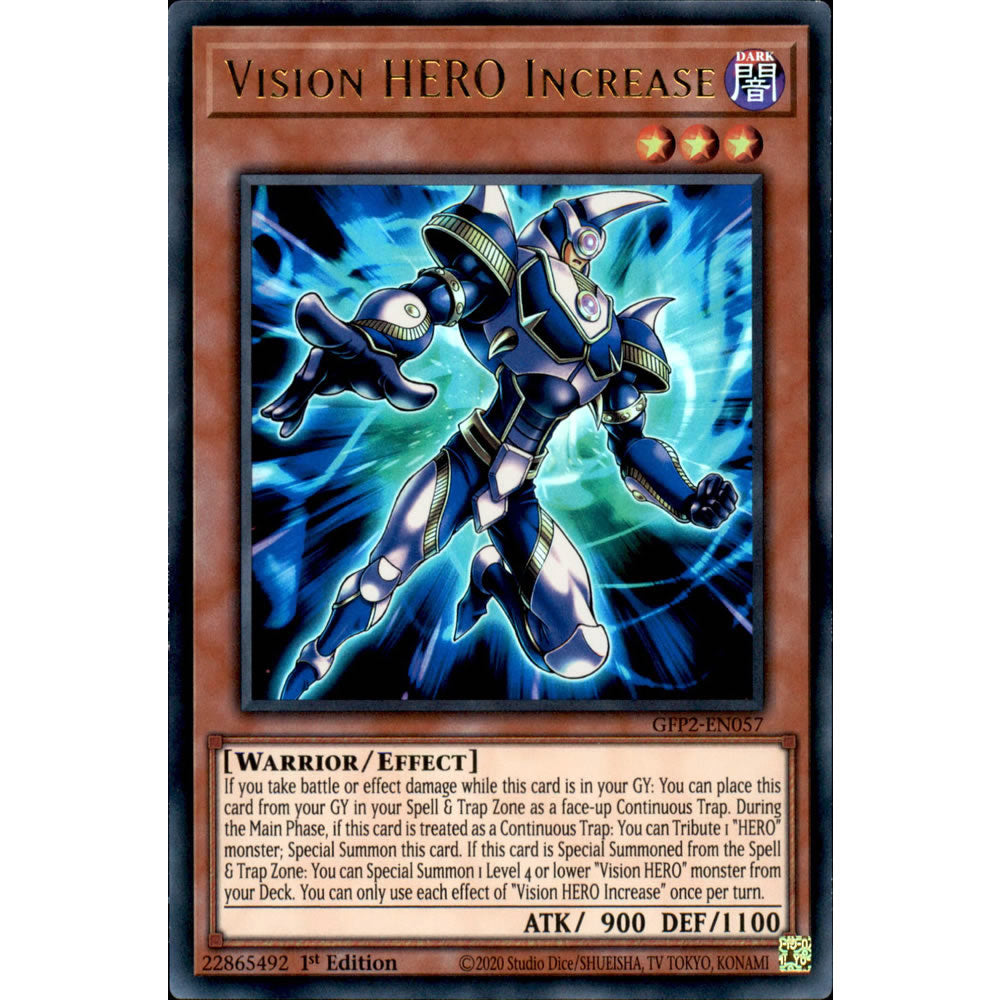 Vision HERO Increase GFP2-EN057 Yu-Gi-Oh! Card from the Ghosts From the Past: The 2nd Haunting Set